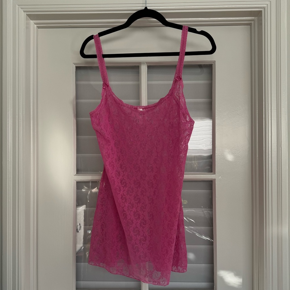B.tempt'd Pink Lace Kiss Chemise